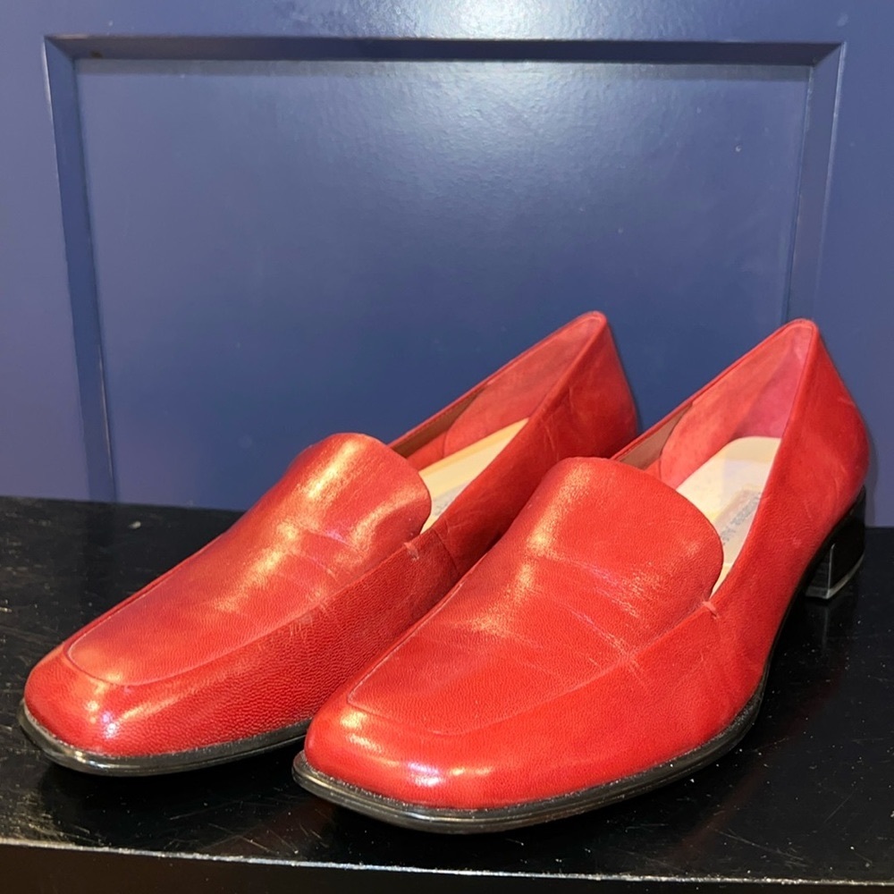 Etienne Aigner Vintage Loafers oxblood Leather Rush Shoes Women’s Size‎ 10 M